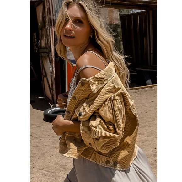 Maisie Vintage Style Cropped Corduroy Jacket NWT - Picture 6 of 14